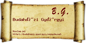 Budaházi Györgyi névjegykártya